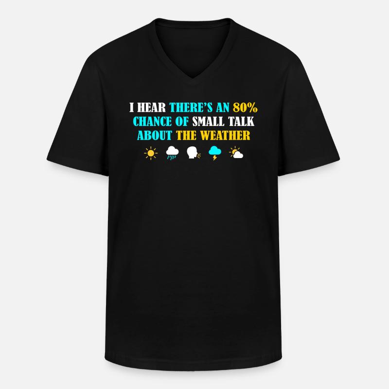 Introvertierte introvertierte Grafik - Männer-T-Shirt mit V-Ausschnitt - Schwarz