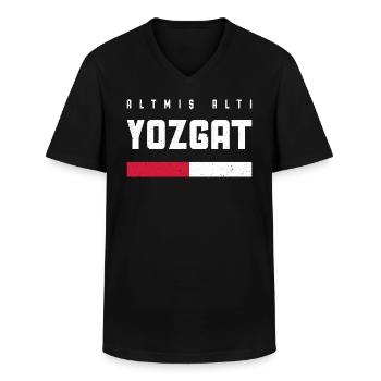 Yozgat 66 Türkei Turkiye Geschenk Urlaub TR Türk - Männer-T-Shirt mit V-Ausschnitt - Schwarz - Vorne - AI Model Male 178 dark (178cm)