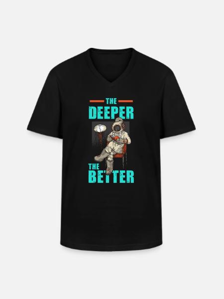 Diver diving course gift - Men's V-Neck T-Shirt - black