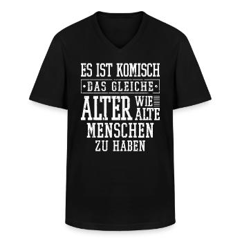 Funny Spruch Fun Männer Witzig Lustig - Männer-T-Shirt mit V-Ausschnitt - Schwarz - Vorne - AI Model Male 178 dark (178cm)