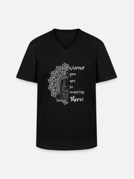 Mandala Yoga - Men's V-Neck T-Shirt - black
