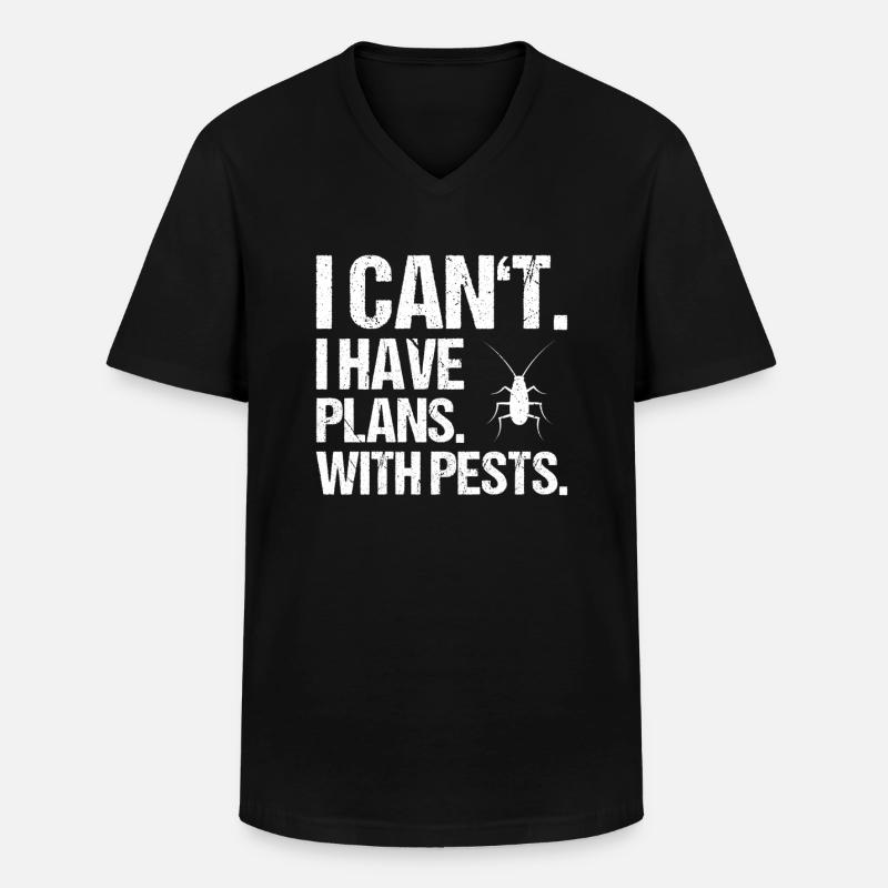 Schädlingsbekämpfer Kammerjäger Exterminator - Männer-T-Shirt mit V-Ausschnitt - Schwarz
