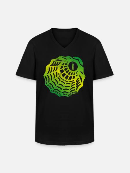 Badminton (License-To-Smash-Edition) - Men's V-Neck T-Shirt - black
