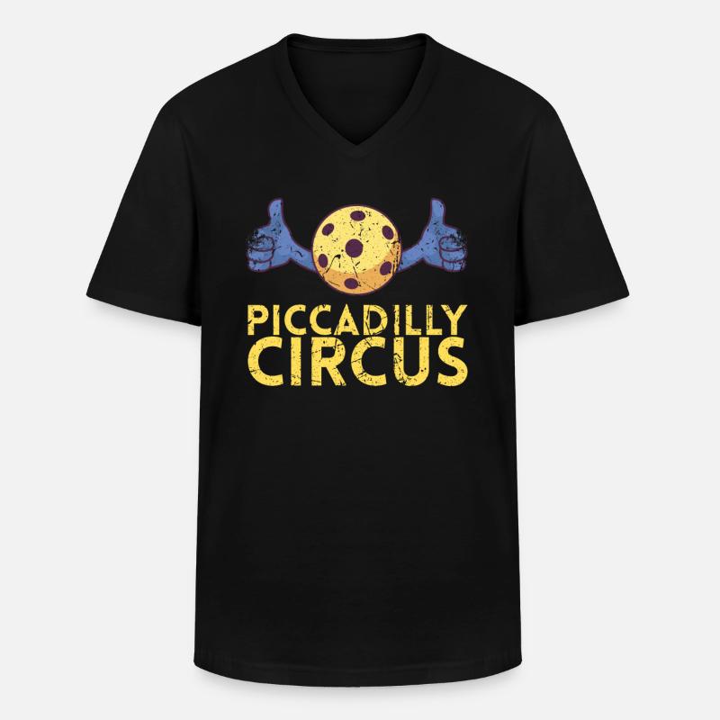 Piccadilly Circus Für Pickleball-spieler Oder - Männer-T-Shirt mit V-Ausschnitt - Schwarz