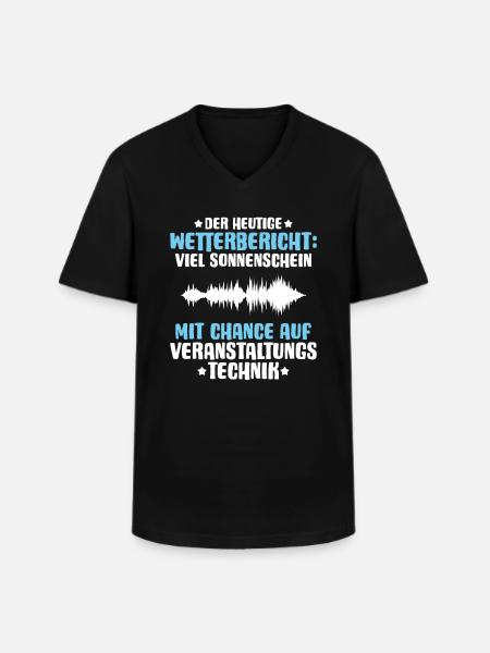 Veranstaltungstechniker Event Technician - Männer-T-Shirt mit V-Ausschnitt - Schwarz