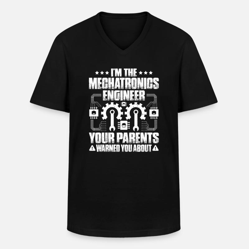 Mechatroniker Mechatronik Mechatronics Engineer - Männer-T-Shirt mit V-Ausschnitt - Schwarz