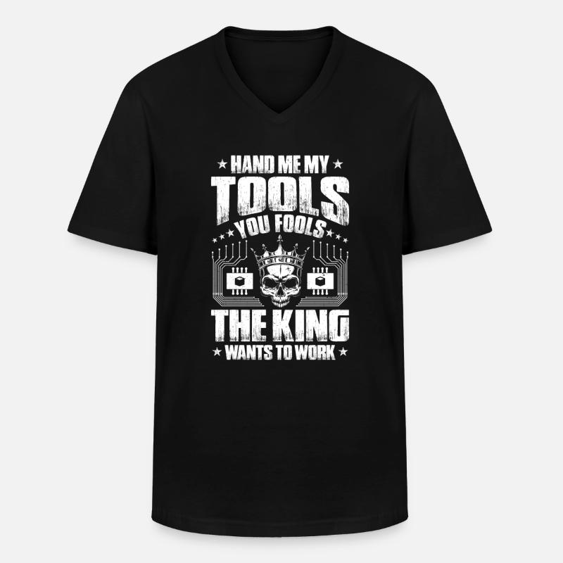 Mechatroniker Mechatronik Mechatronics Engineer - Männer-T-Shirt mit V-Ausschnitt - Schwarz