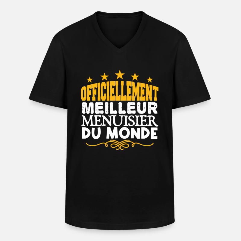 Menuisier | meilleur Menuisier | légende Menuisier - T-shirt col V Homme - noir