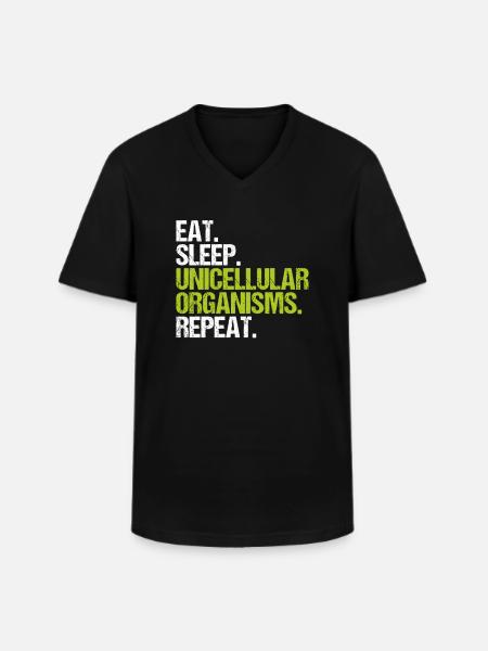 Microbiology Microbiologist Biology Biologist - Men's V-Neck T-Shirt - black