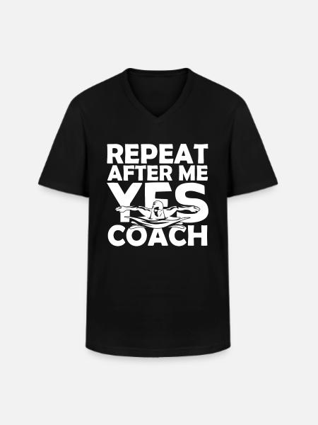 Coach Natation | Cadeau coach Natation Le Meilleur - T-shirt col V Homme - noir