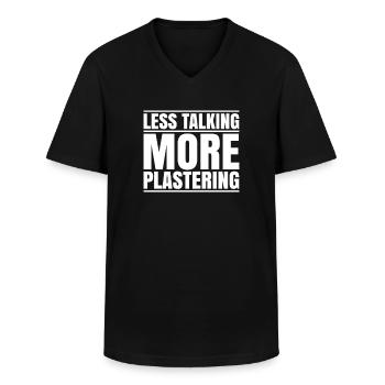 Stuckateur Plasterer Stukkateur Gipser Verputzer - Männer-T-Shirt mit V-Ausschnitt - Schwarz - Vorne - AI Model Male 178 dark (178cm)