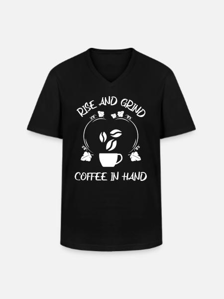 Coffee Espresso Coffee - Men's V-Neck T-Shirt - black