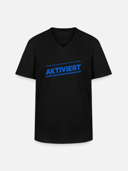 ich wurde aktiviert - Männer-T-Shirt mit V-Ausschnitt - Schwarz