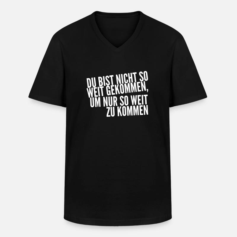 bleib nicht stehen - Männer-T-Shirt mit V-Ausschnitt - Schwarz