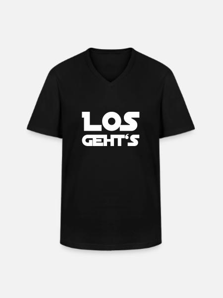 der Anfang - Männer-T-Shirt mit V-Ausschnitt - Schwarz