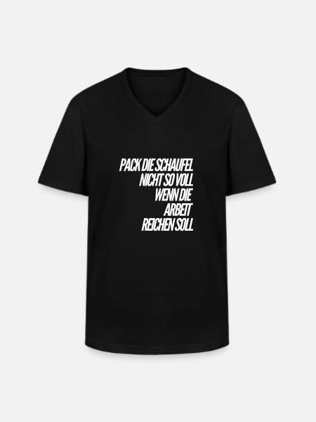 Je prends mon temps - T-shirt col V Homme - noir