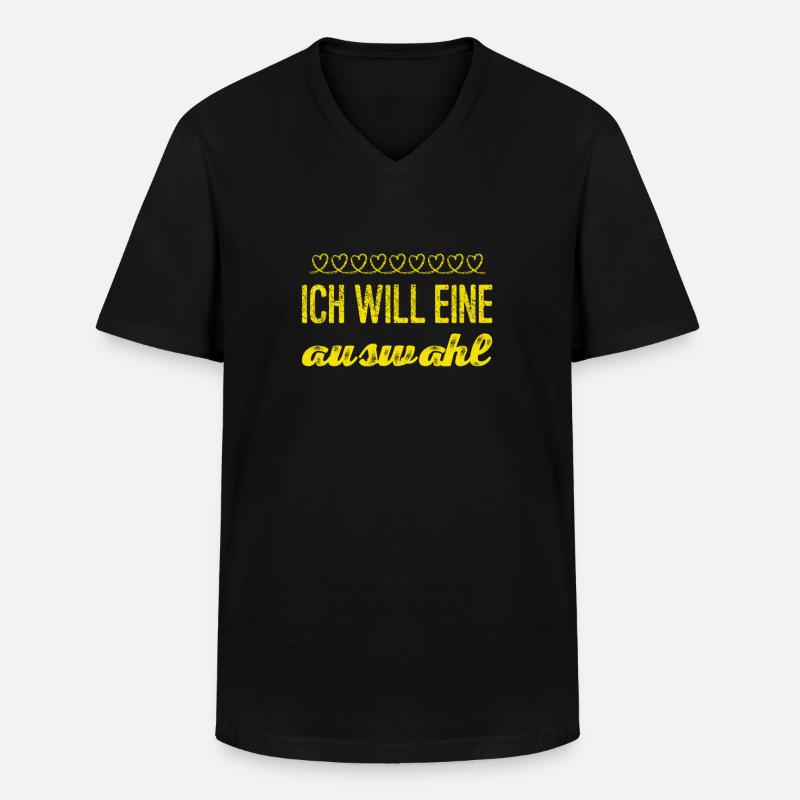 ich will wählen - Männer-T-Shirt mit V-Ausschnitt - Schwarz