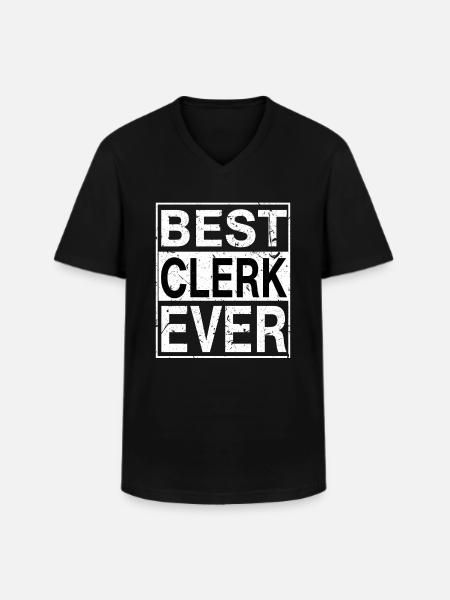 Meilleur commis jamais commis cadeau - T-shirt col V Homme - noir