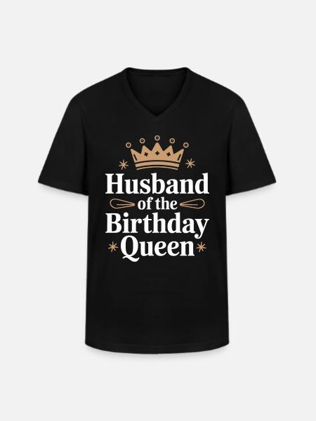 Husband, Spouse, Family, Wedding - Men's V-Neck T-Shirt - black