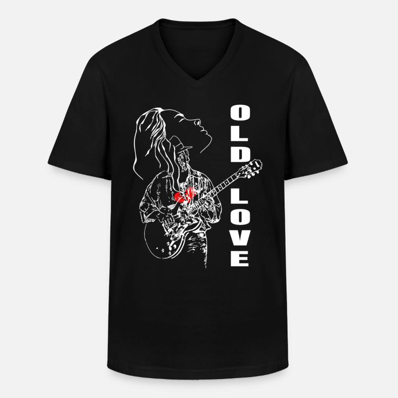 Gitarrist - Männer-T-Shirt mit V-Ausschnitt - Schwarz