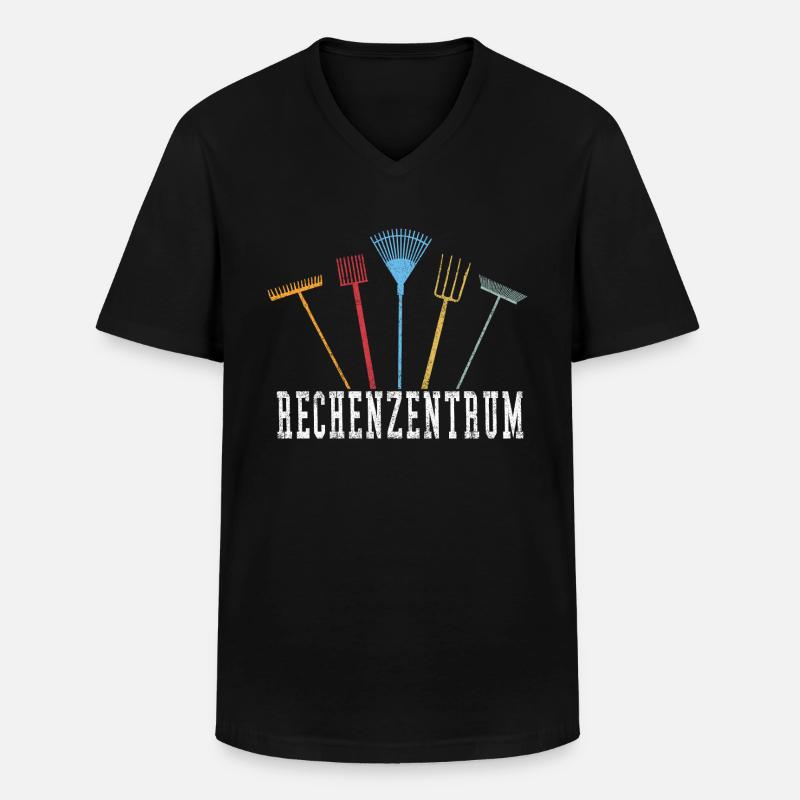 Rechenzentrum - Männer-T-Shirt mit V-Ausschnitt - Schwarz