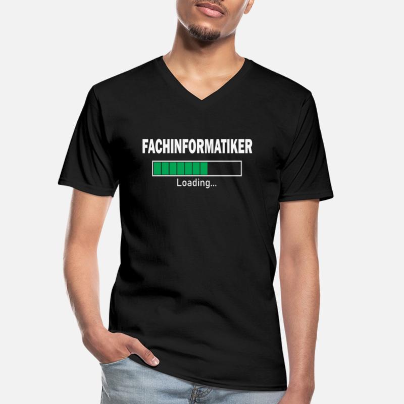Fachinformatiker loading Programmierer Informatik Männer-T-Shirt mit V-Ausschnitt