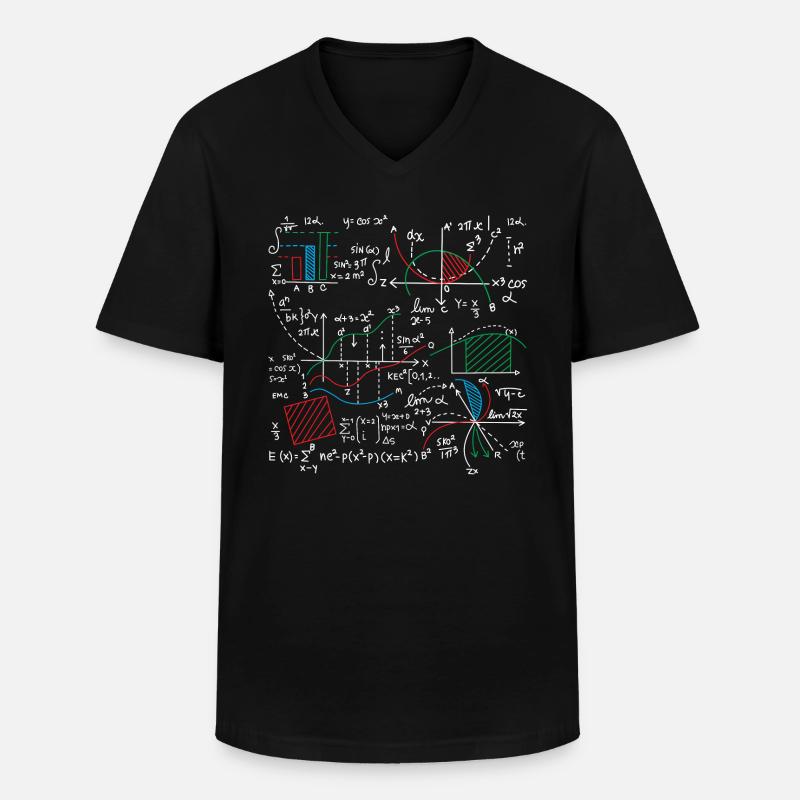 Math equation lover math - Men's V-Neck T-Shirt - black