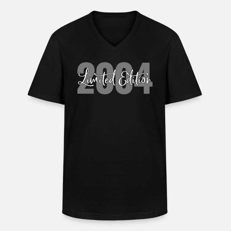 Limited Edition 2004 - Männer-T-Shirt mit V-Ausschnitt - Schwarz