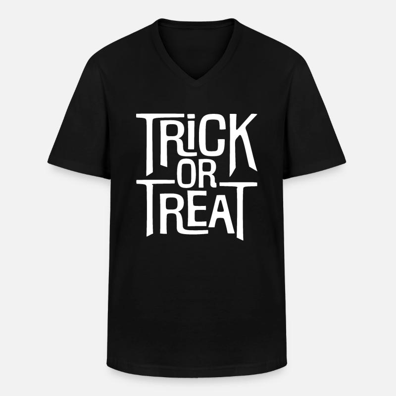 Süßes oder Saures - Männer-T-Shirt mit V-Ausschnitt - Schwarz