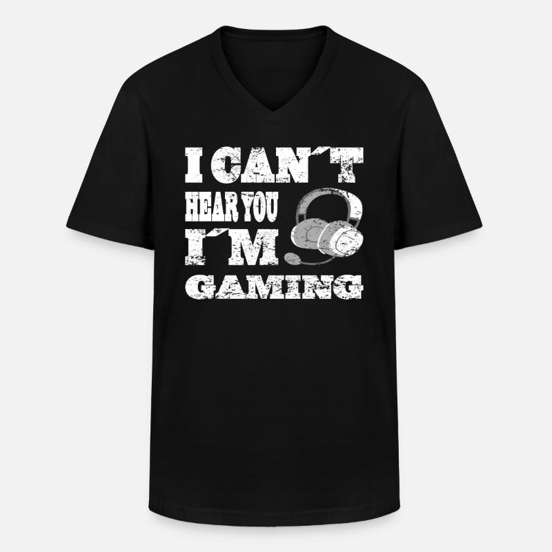 Gaming Retro Geschenkidee - Männer-T-Shirt mit V-Ausschnitt - Schwarz