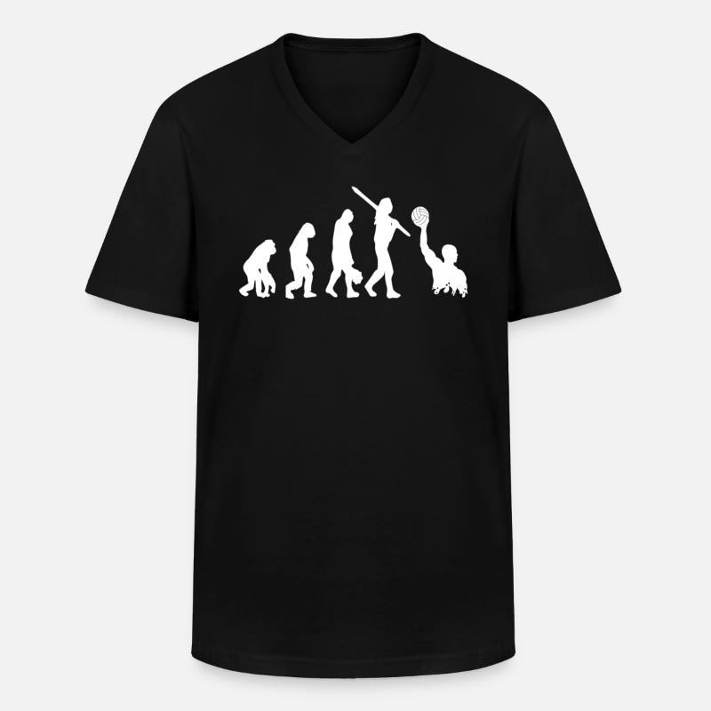 Water Polo Evolution - Men's V-Neck T-Shirt - black