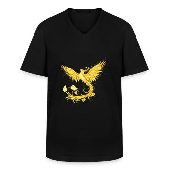 Phönix - Männer-T-Shirt mit V-Ausschnitt - Schwarz - Vorne - AI Model Male 178 dark (178cm)