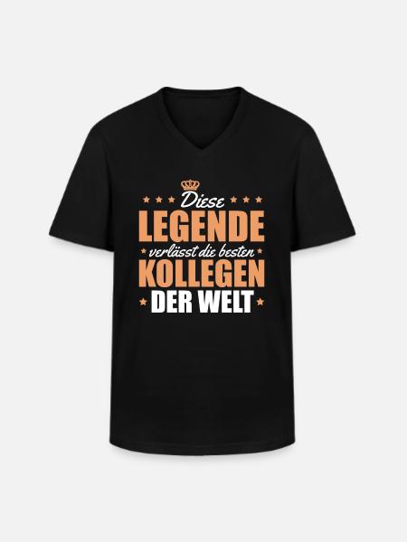 Arbeitskollege Abschiedsgeschenk Rente - Männer-T-Shirt mit V-Ausschnitt - Schwarz