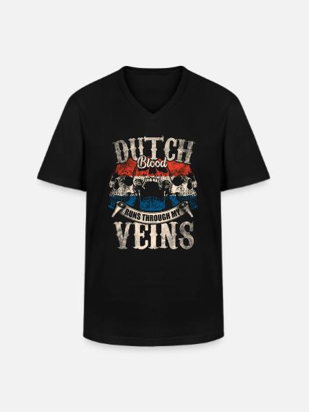 Dutch Dutch - Men's V-Neck T-Shirt - black