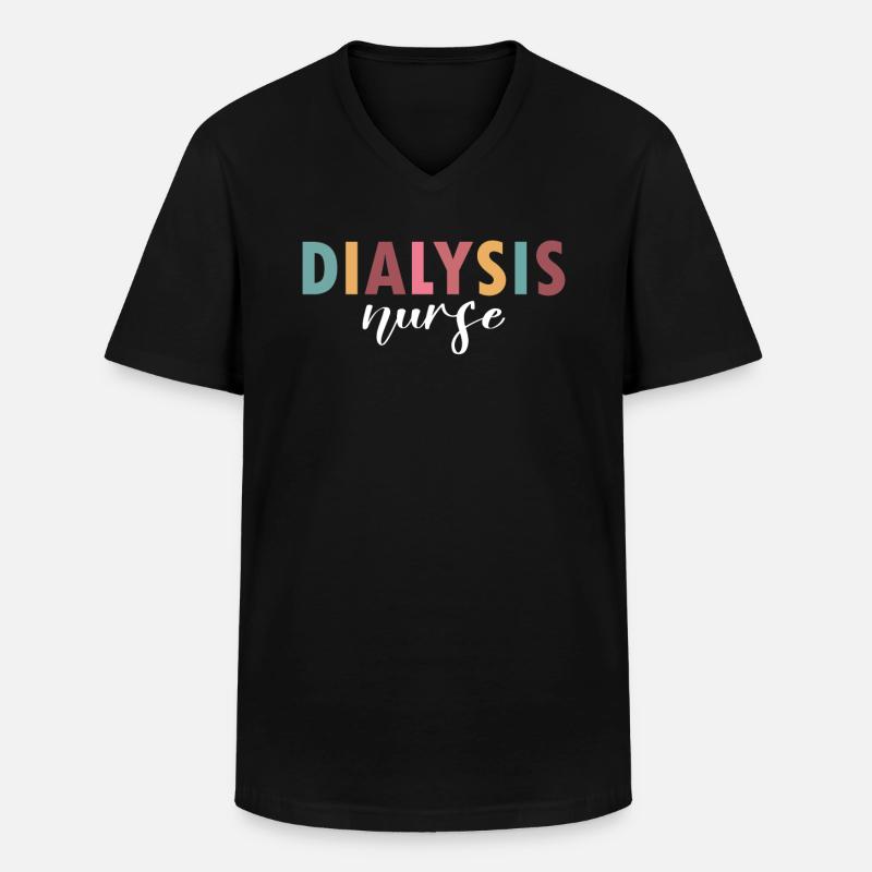 Das Leben einer Dialyseschwester - Männer-T-Shirt mit V-Ausschnitt - Schwarz