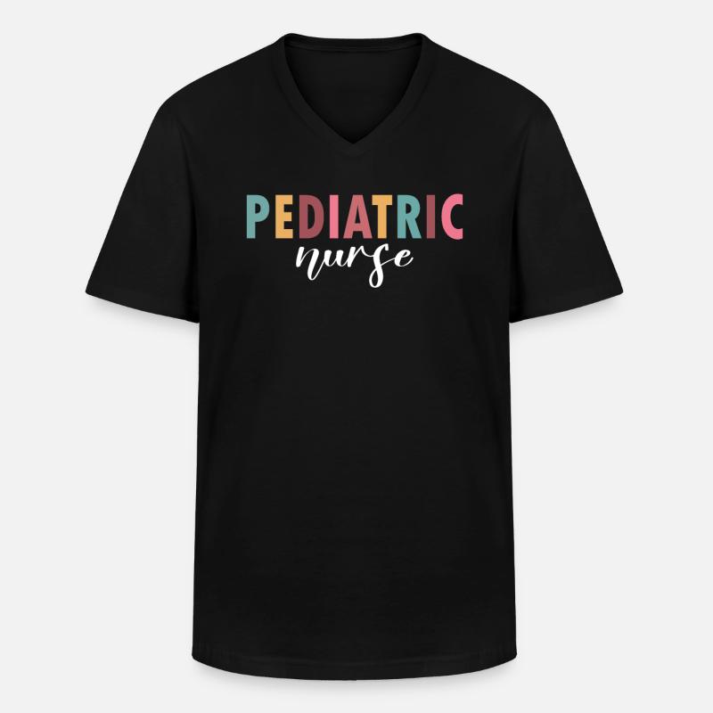 Das Leben einer Kinderkrankenschwester - Männer-T-Shirt mit V-Ausschnitt - Schwarz