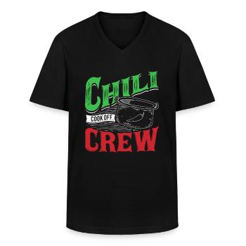 Chili Cook Off Crew Kochwettbewerb gewonnen - Männer-T-Shirt mit V-Ausschnitt - Schwarz - Vorne - AI Model Male 178 dark (178cm)