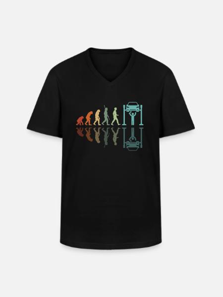 Car Mechanic Development - Men's V-Neck T-Shirt - black
