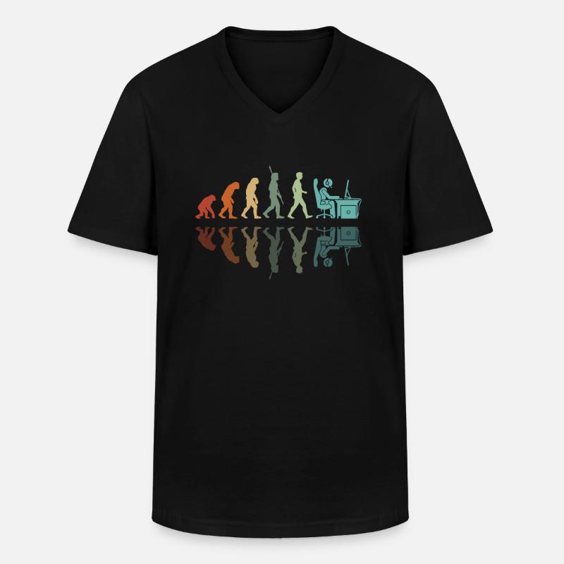 Gamer Entwicklung - Männer-T-Shirt mit V-Ausschnitt - Schwarz