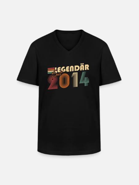 Legendary since 2014 - Men's V-Neck T-Shirt - black