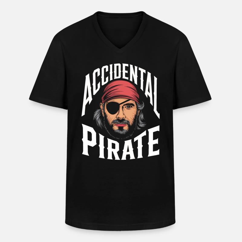 Invalidité due à l’amputation - T-shirt col V Homme - noir