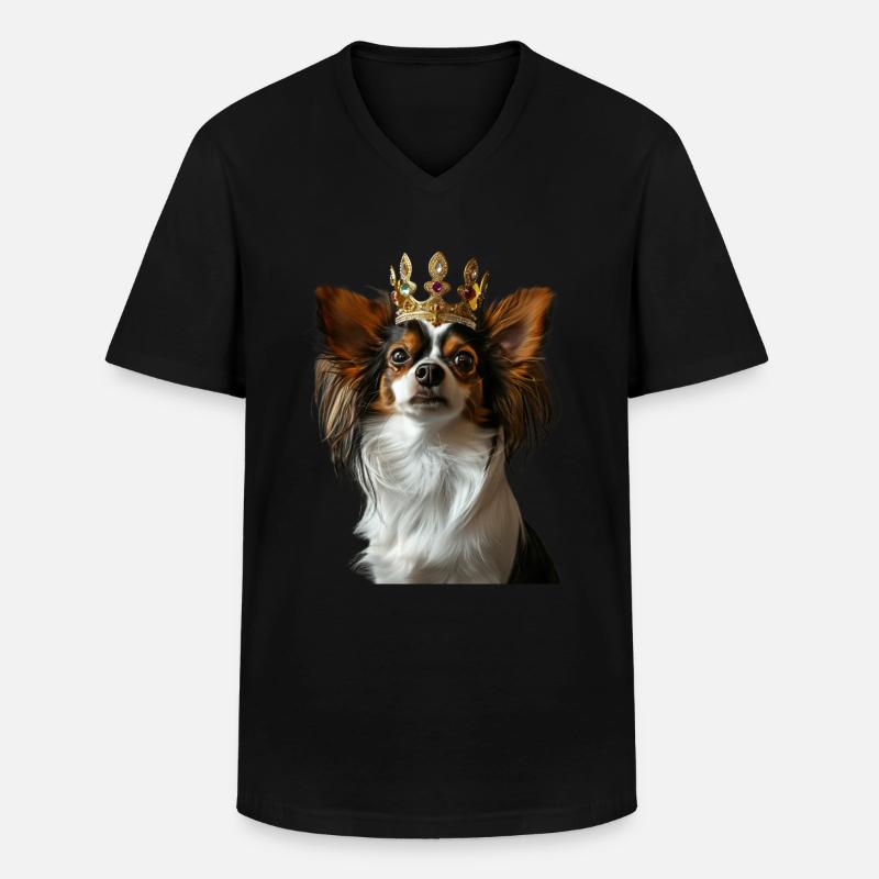Schmetterling - Männer-T-Shirt mit V-Ausschnitt - Schwarz
