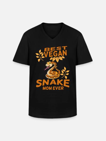 Serpent - T-shirt col V Homme - noir