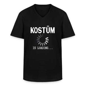 Kostuem Spruch Loading - Männer-T-Shirt mit V-Ausschnitt - Schwarz - Vorne - AI Model Male 178 dark (178cm)