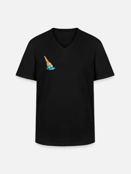 Save the planet - Men's V-Neck T-Shirt - black