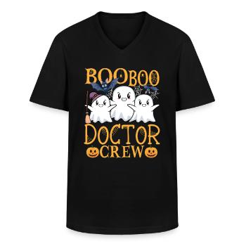 Doktor uu Lustig Doktor - Männer-T-Shirt mit V-Ausschnitt - Schwarz - Vorne - AI Model Male 178 dark (178cm)
