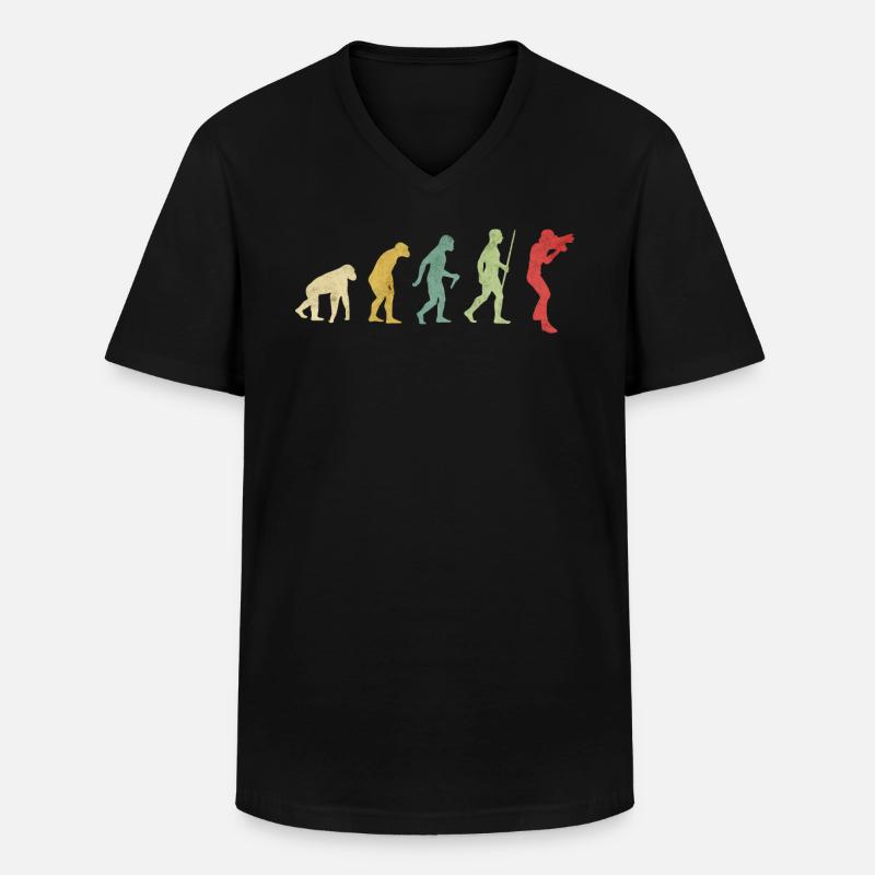 Photographer Hobby Evolution - Men's V-Neck T-Shirt - black