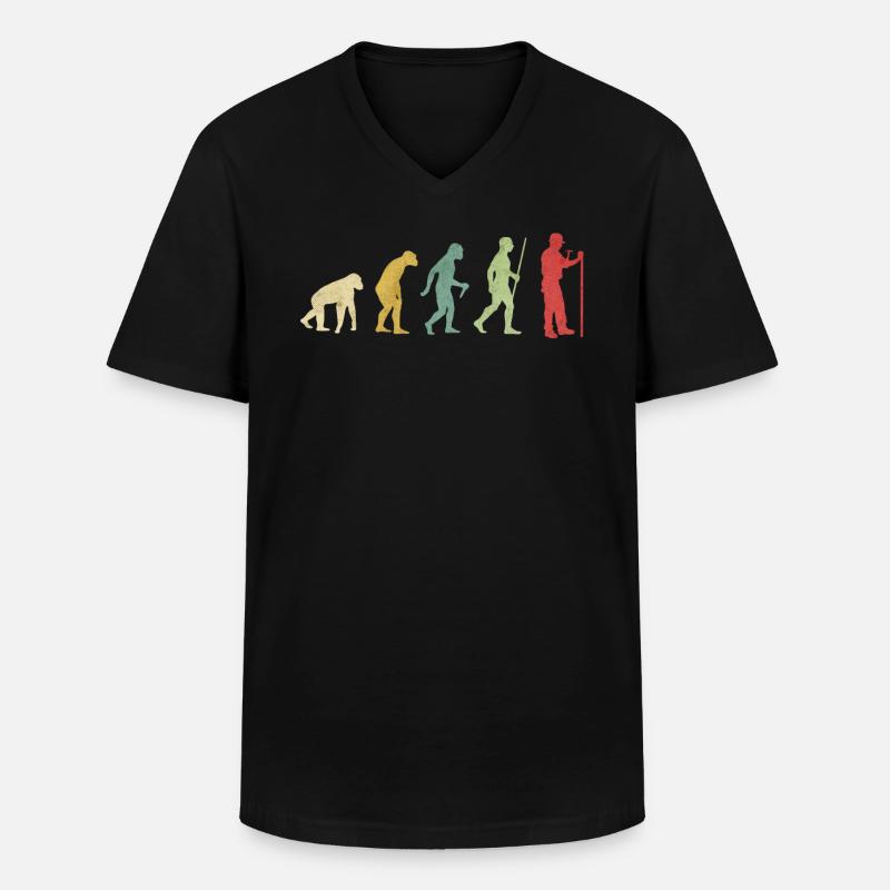 Carpenter Evolution - Men's V-Neck T-Shirt - black
