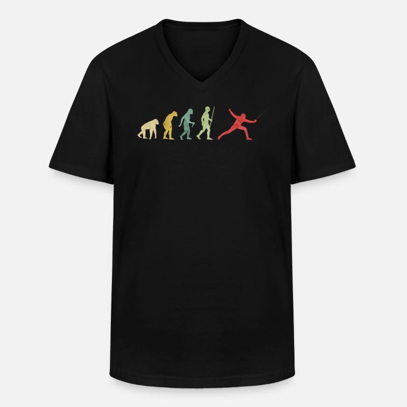 Zaunentwicklung - Männer-T-Shirt mit V-Ausschnitt - Schwarz