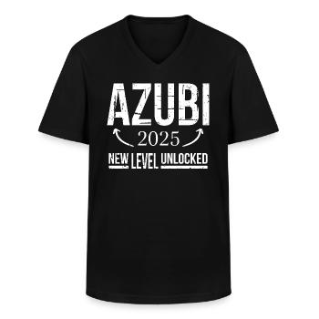 Azubi Geschenk Ausbildung 2025 Lehrling Spruch - Männer-T-Shirt mit V-Ausschnitt - Schwarz - Vorne - AI Model Male 178 dark (178cm)